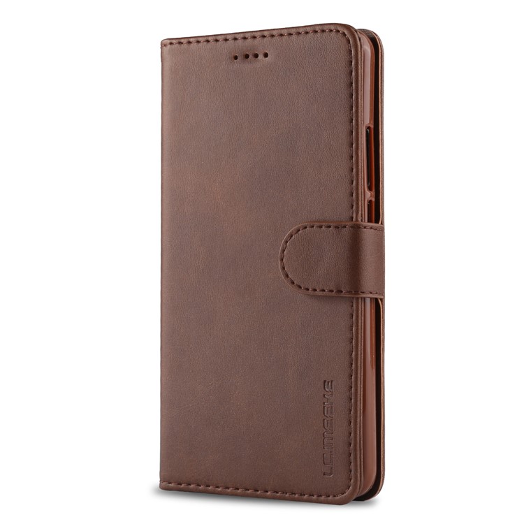LC.IMEEKE for Huawei Mate 10 PU Leather Wallet Stand Flip Cover Accessory - Coffee-5