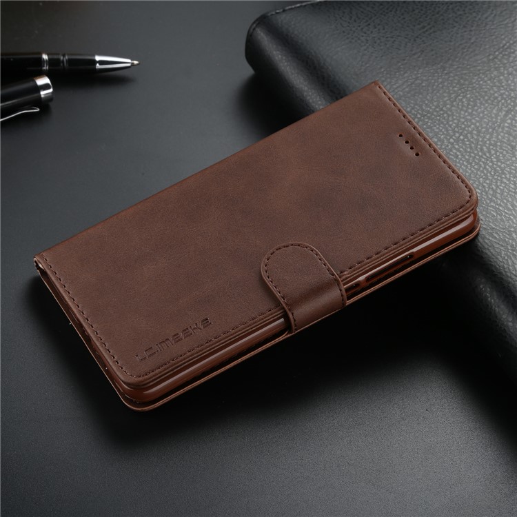 LC.IMEEKE for Huawei Mate 10 PU Leather Wallet Stand Flip Cover Accessory - Coffee-9