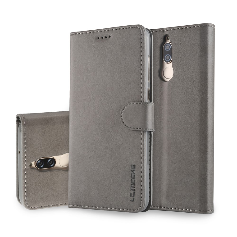 LC.IMEEKE for Huawei Mate 10 Lite / nova 2i / Maimang 6 PU Leather Wallet Stand Case Acessory - Grey-1