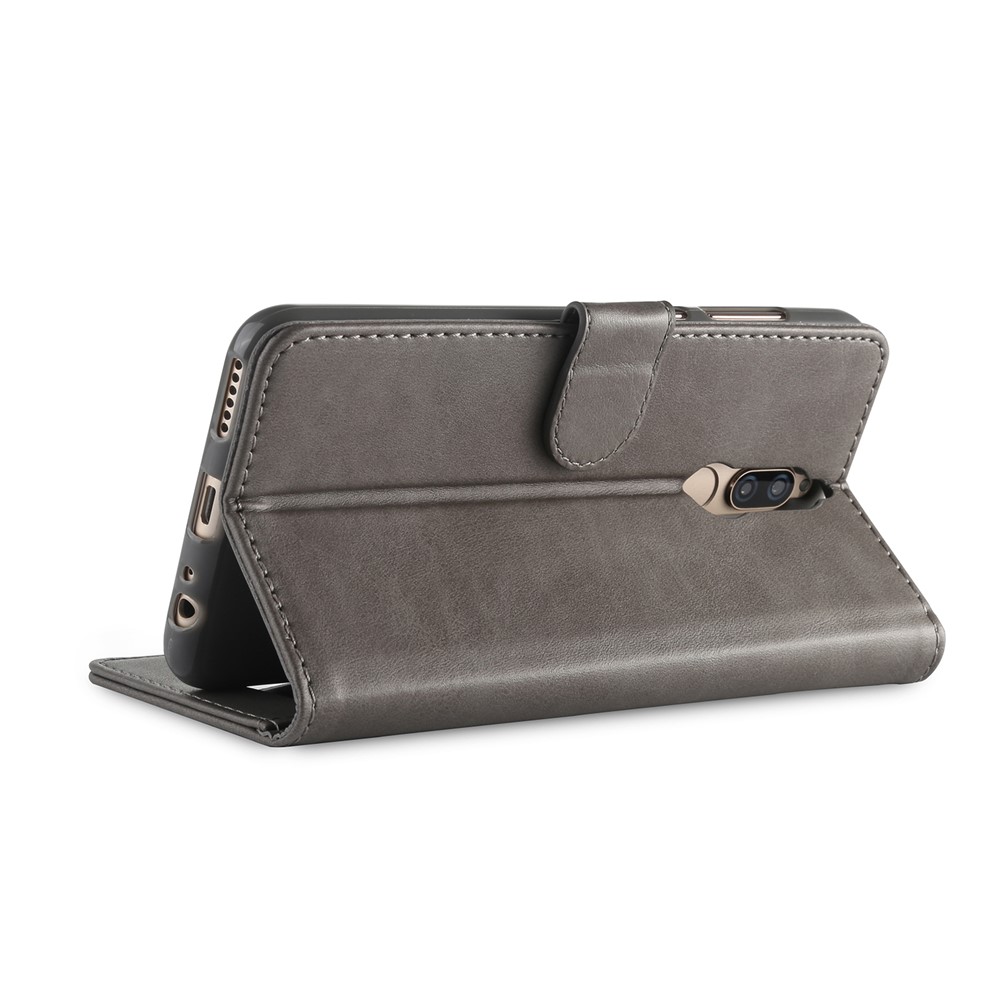 LC.IMEEKE for Huawei Mate 10 Lite / nova 2i / Maimang 6 PU Leather Wallet Stand Case Acessory - Grey-3
