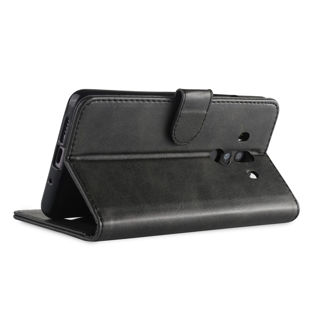 Lc. Imeeke Pour Huawei Mate 10 Pro pu pu en Cuir Wallet Stand Boîte Avec Des Emplacements de Carte - le Noir