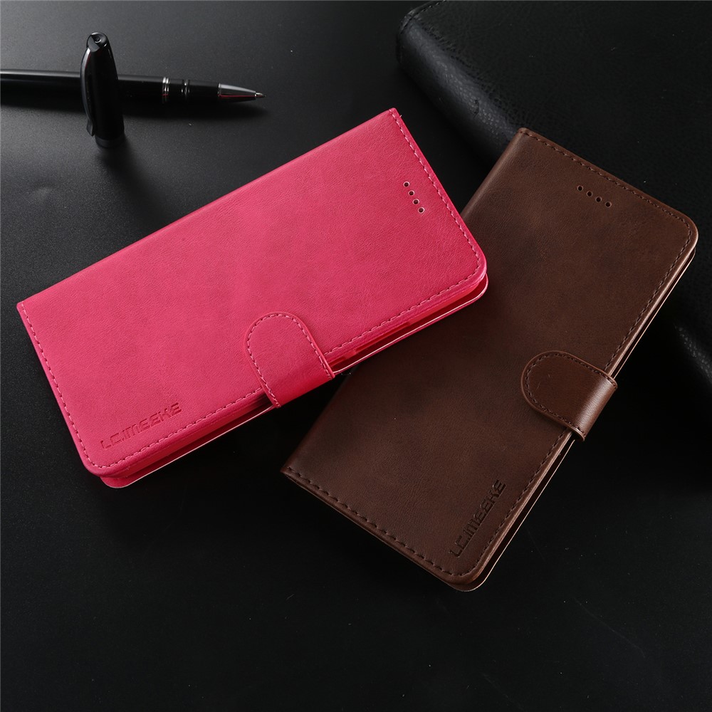 LC.IMEEKE Wallet Leather Stand Phone Cover for Huawei Mate 10 Pro - Rose-11