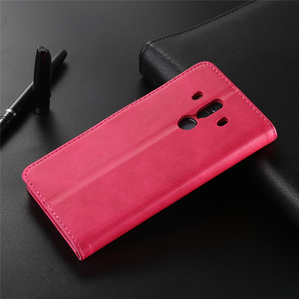LC.IMEEKE Wallet Leather Stand Phone Cover for Huawei Mate 10 Pro - Rose-9