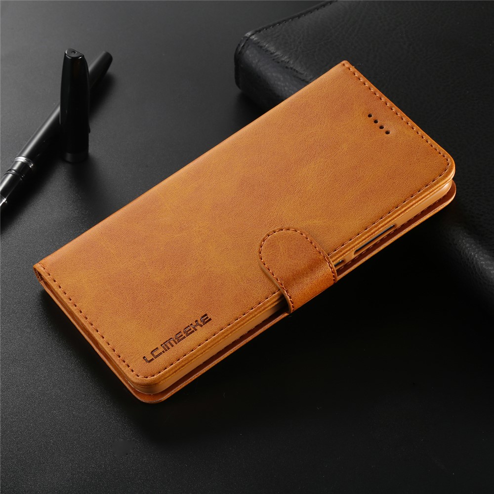 LC.IMEEKE PU Leather Protection Cell Phone Case with Card Slots for Huawei Mate 10 Pro - Brown-8