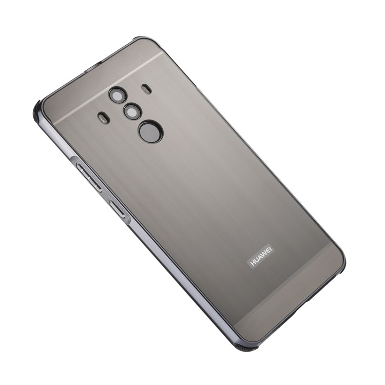 Brushed PC Aluminum Alloy Plated Slide-on Mobile Case for Huawei Mate 10 Pro - Grey-5