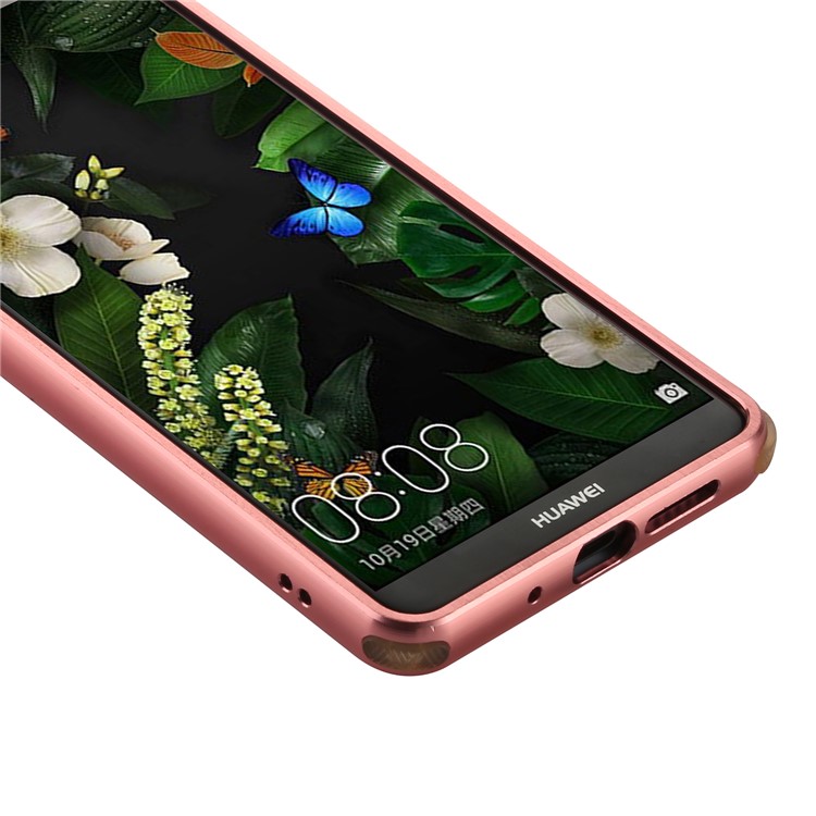 Gebürsteter PC Aluminiumlegierung Überzogene Aufschiebbare Mobile Schale Für Huawei Mate 10 Pro - Roségold-3