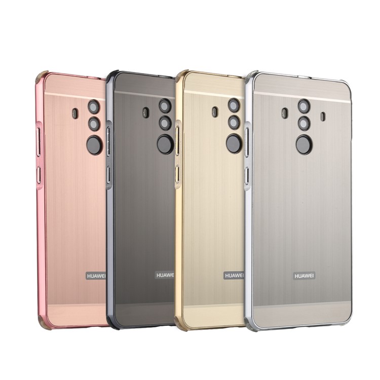 Gebürsteter PC Aluminiumlegierung Überzogene Aufschiebbare Mobile Schale Für Huawei Mate 10 Pro - Roségold-5