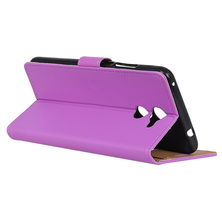 Magnetic Leather Stand Cover for Huawei Y7 Prime / Enjoy 7 Plus - Purple-4