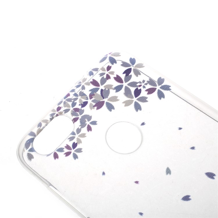 Pattern Printing TPU Case for Huawei Y6 Pro (2017) / Enjoy 7 / P9 lite mini - Butterfly and Flower-3