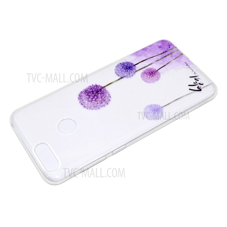 Pattern Printing TPU Cover for Huawei Y6 Pro (2017) / Enjoy 7 / P9 lite mini - Purple Dandelion-4