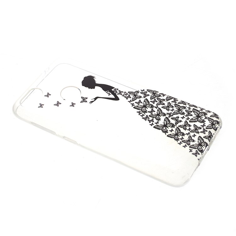 Pattern Printing TPU Casing for Huawei Y6 Pro (2017) / Enjoy 7 / P9 lite mini - Butterfly Girl-2
