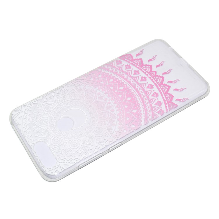 Pattern Printing TPU Mobile Phone Case for Huawei Y6 Pro (2017) / Enjoy 7 / P9 lite mini - Pink Lotus-4