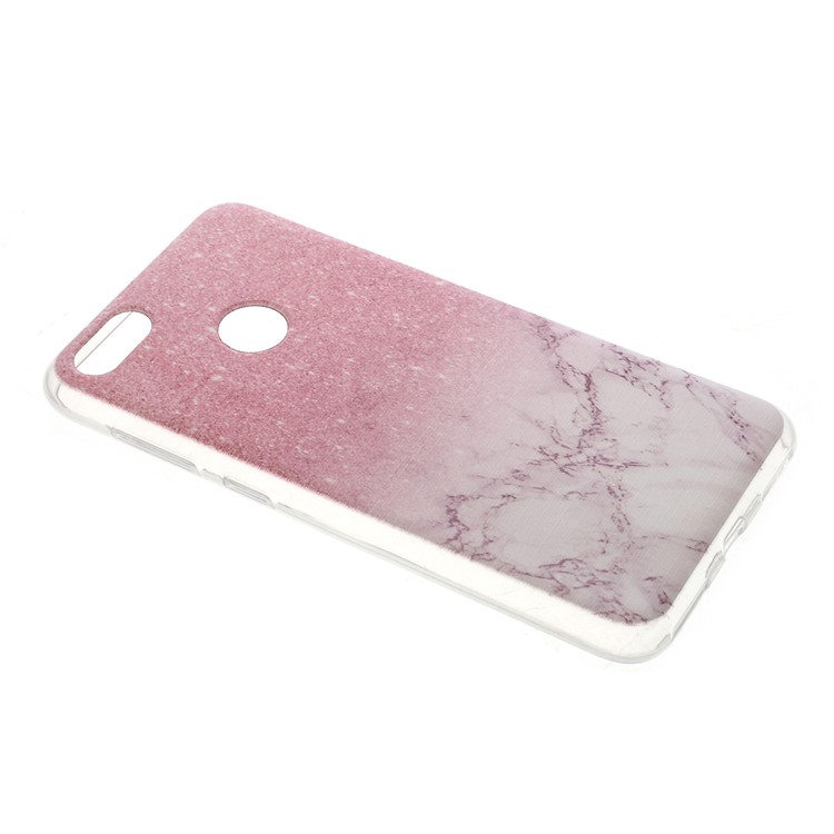 Pattern Printing TPU Cell Phone Shell for Huawei Y6 Pro (2017) / Enjoy 7 / P9 lite mini - Pink Marble-2