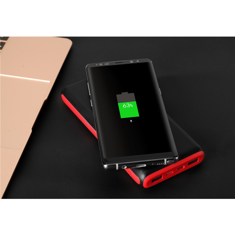 MOMAX Q. Power 2X Wireless-Ladegerät Tragbare 20000mAh USB-Powerbank (unterstützt Keine FOD-Funktion) - Schwarz-12