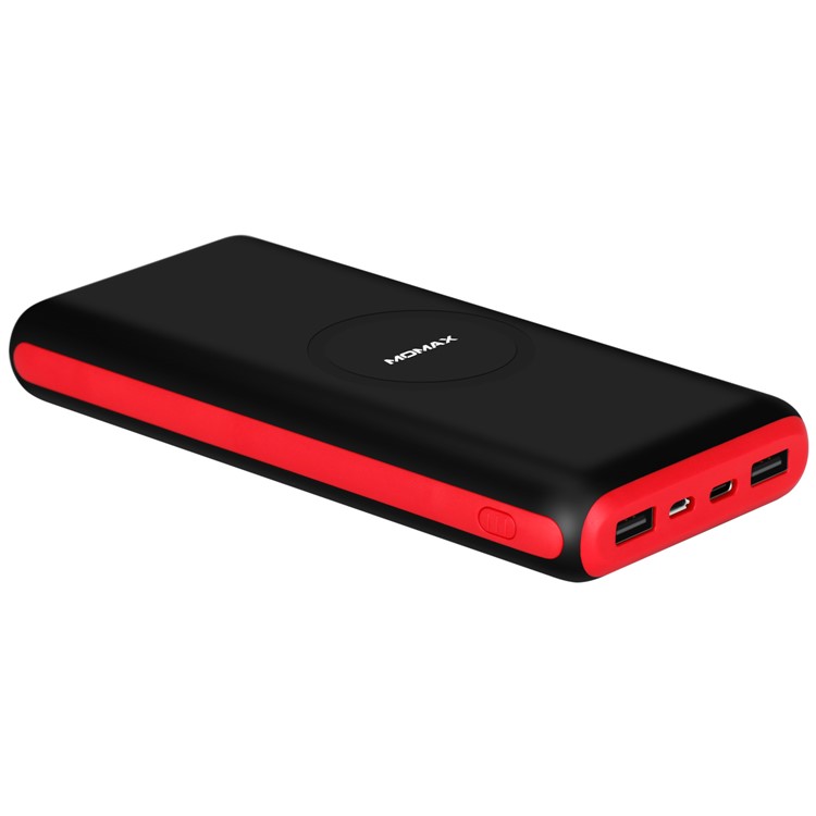 MOMAX Q. Power 2X Wireless-Ladegerät Tragbare 20000mAh USB-Powerbank (unterstützt Keine FOD-Funktion) - Schwarz-7