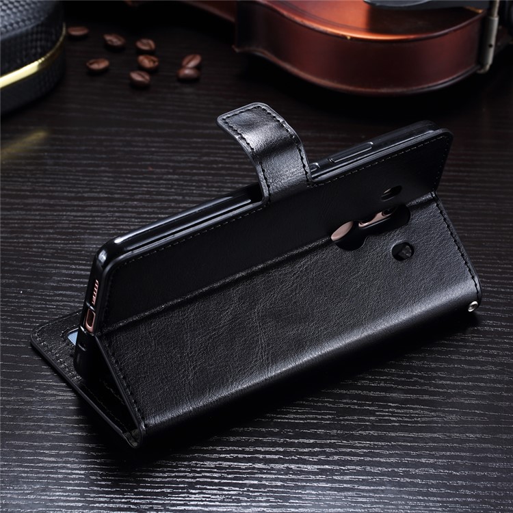 BTRCASE Crazy Horse Leather Wallet Case for Huawei Mate 10 Pro - Black-3