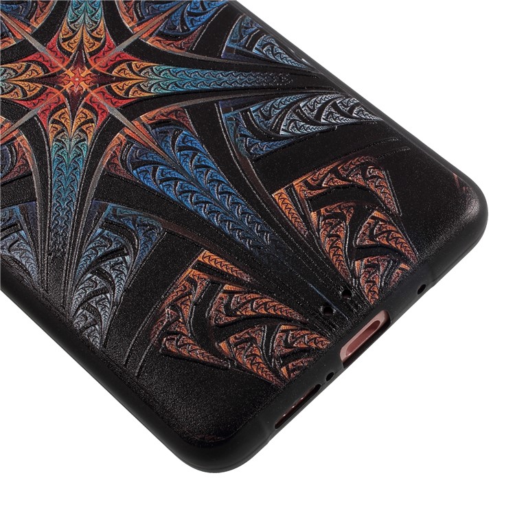 Embossed Pattern Soft TPU Gel Case for Huawei Mate 10 Pro - Ancient Painting-5