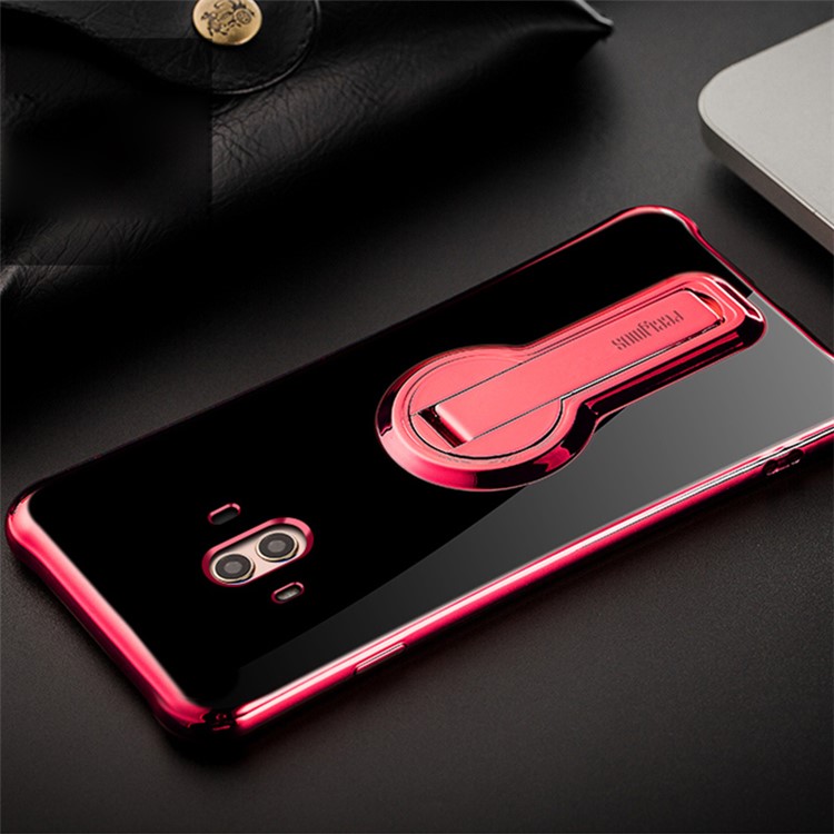 FEELYMOS Anti-shock TPU Phone Case with Kickstand for Huawei Mate 10 - Red