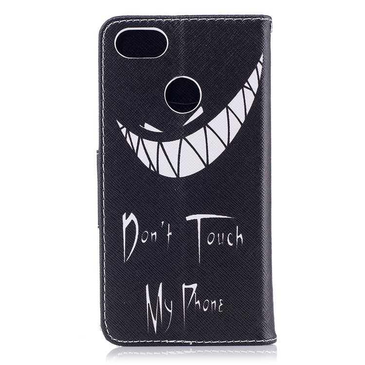 Pattern Printing Wallet Leather Flip Case for Huawei P9 lite mini / Enjoy 7 / Y6 Pro (2017) - Don't touch my phone-3