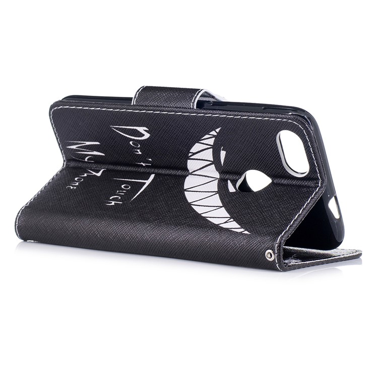 Pattern Printing Wallet Leather Flip Case for Huawei P9 lite mini / Enjoy 7 / Y6 Pro (2017) - Don't touch my phone-4