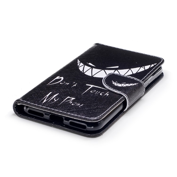 Pattern Printing Wallet Leather Flip Case for Huawei P9 lite mini / Enjoy 7 / Y6 Pro (2017) - Don't touch my phone-6