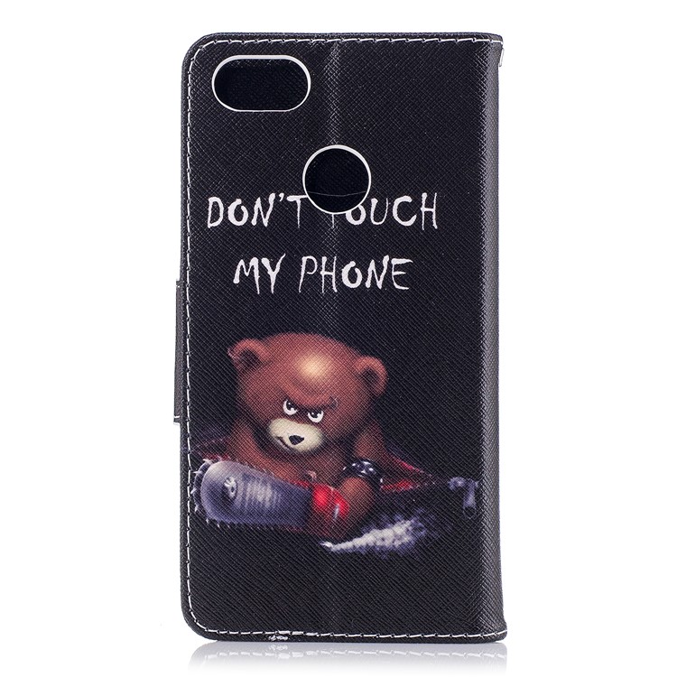 Pattern Printing Wallet Leather Flip Casing for Huawei P9 lite mini / Enjoy 7 / Y6 Pro (2017) - Warning Words and Angry Words-3