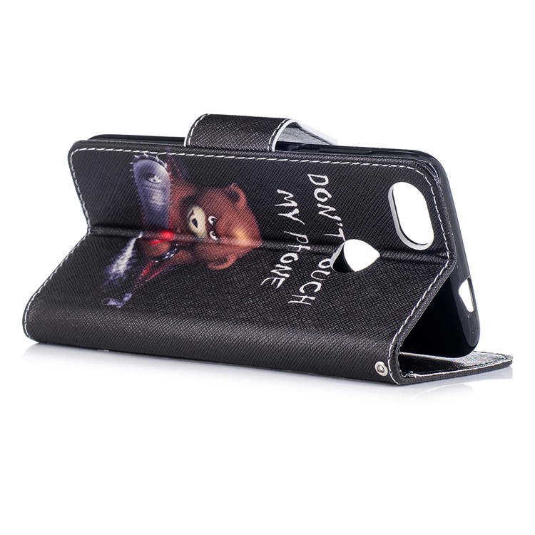 Pattern Printing Wallet Leather Flip Casing for Huawei P9 lite mini / Enjoy 7 / Y6 Pro (2017) - Warning Words and Angry Words-4