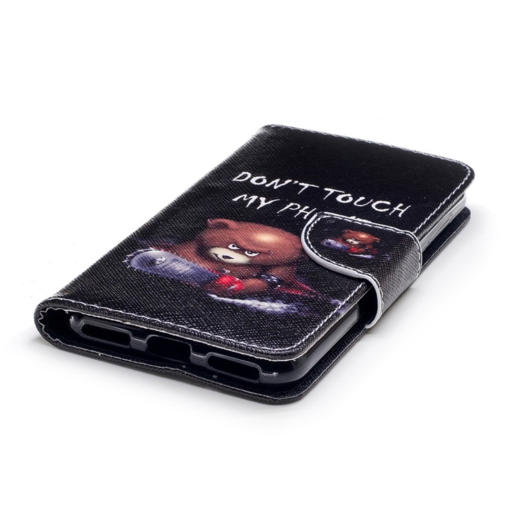Pattern Printing Wallet Leather Flip Casing for Huawei P9 lite mini / Enjoy 7 / Y6 Pro (2017) - Warning Words and Angry Words-6
