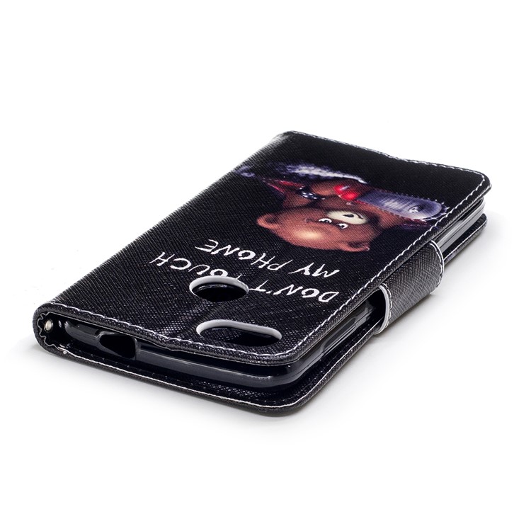 Pattern Printing Wallet Leather Flip Casing for Huawei P9 lite mini / Enjoy 7 / Y6 Pro (2017) - Warning Words and Angry Words-7