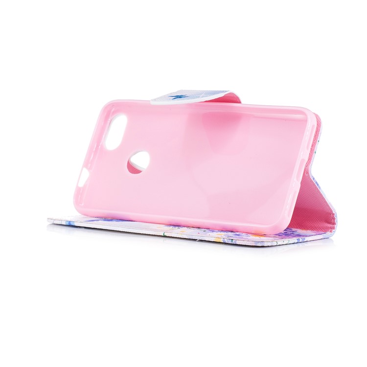 Pattern Printing Wallet Leather Flip Cover for Huawei P9 lite mini / Enjoy 7 / Y6 Pro (2017) - Daisy Flower and Butterfly-5