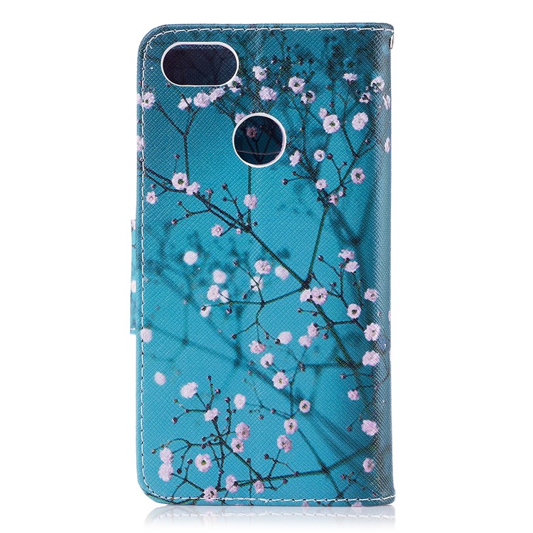 Pattern Printing Wallet Leather Flip Phone Shell for Huawei P9 lite mini / Enjoy 7 / Y6 Pro (2017) - Pink Floret-3