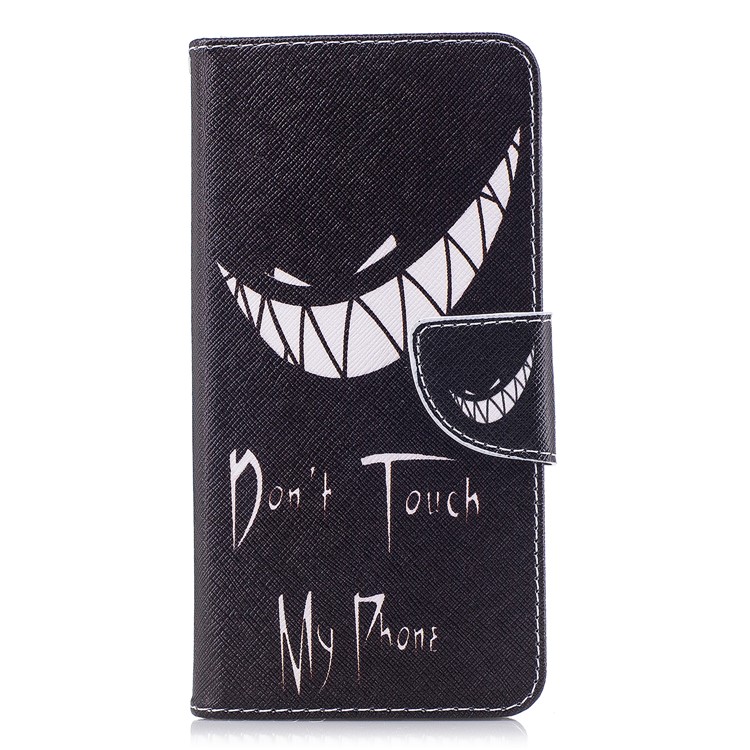 Pattern Printing Card Holder Leather Cell Phone Case for Huawei Mate 10 Lite / nova 2i / Maimang 6 / Honor 9i (India) - Do Not Touch My Phone-2