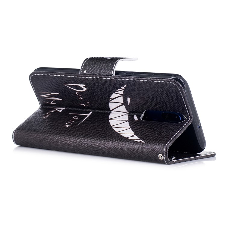 Pattern Printing Card Holder Leather Cell Phone Case for Huawei Mate 10 Lite / nova 2i / Maimang 6 / Honor 9i (India) - Do Not Touch My Phone-4