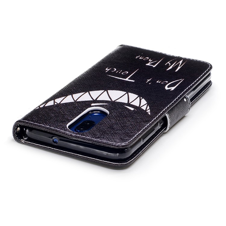 Pattern Printing Card Holder Leather Cell Phone Case for Huawei Mate 10 Lite / nova 2i / Maimang 6 / Honor 9i (India) - Do Not Touch My Phone-7