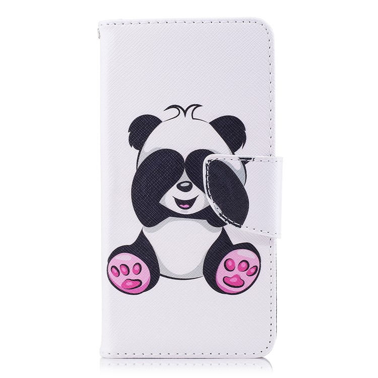Pattern Printing Wallet Leather Flip Mobile Phone Casing with Stand for Huawei P9 lite mini / Enjoy 7 / Y6 Pro (2017) - Happy Panda-2