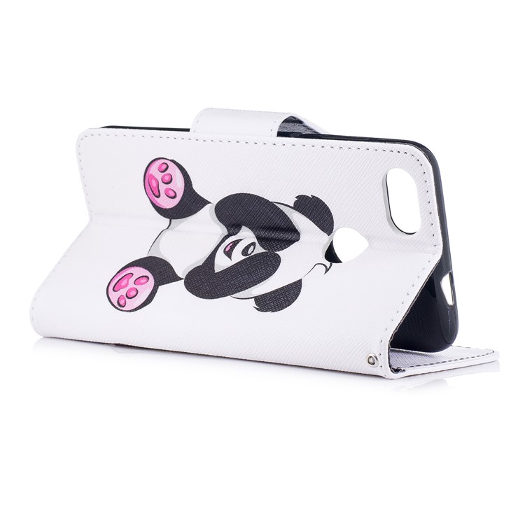 Pattern Printing Wallet Leather Flip Mobile Phone Casing with Stand for Huawei P9 lite mini / Enjoy 7 / Y6 Pro (2017) - Happy Panda-4