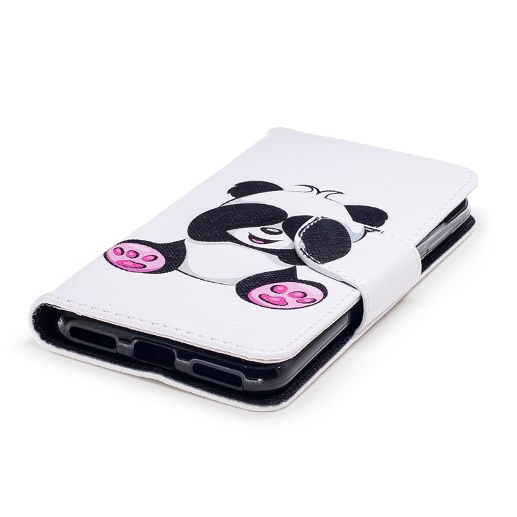 Pattern Printing Wallet Leather Flip Mobile Phone Casing with Stand for Huawei P9 lite mini / Enjoy 7 / Y6 Pro (2017) - Happy Panda-6