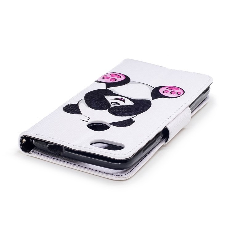 Pattern Printing Wallet Leather Flip Mobile Phone Casing with Stand for Huawei P9 lite mini / Enjoy 7 / Y6 Pro (2017) - Happy Panda-7
