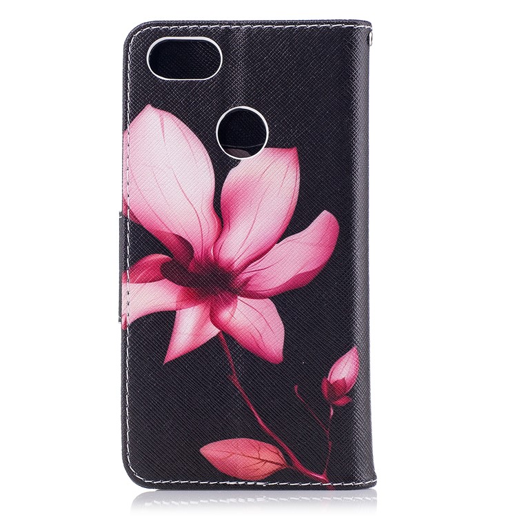 Pattern Printing Stand Leather Wallet Phone Cover for Huawei P9 lite mini / Enjoy 7 / Y6 Pro (2017) - Flower-3