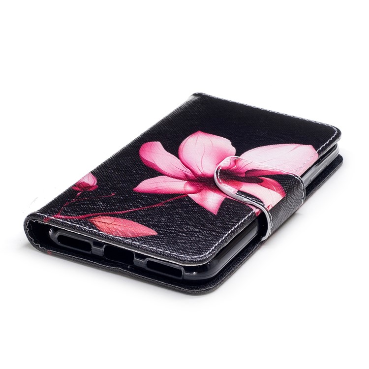 Pattern Printing Stand Leather Wallet Phone Cover for Huawei P9 lite mini / Enjoy 7 / Y6 Pro (2017) - Flower-6