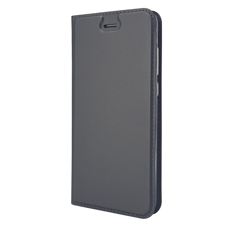 Magnetic Card Holder Leather Stand Case Phone Accessory for Huawei Honor 9 - Black-10