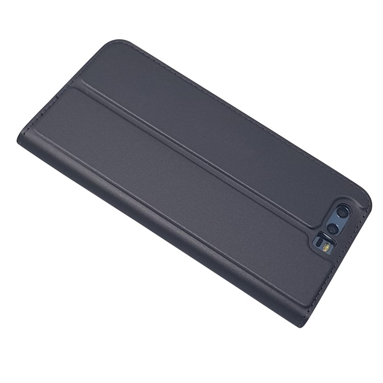 Magnetic Card Holder Leather Stand Case Phone Accessory for Huawei Honor 9 - Black-6