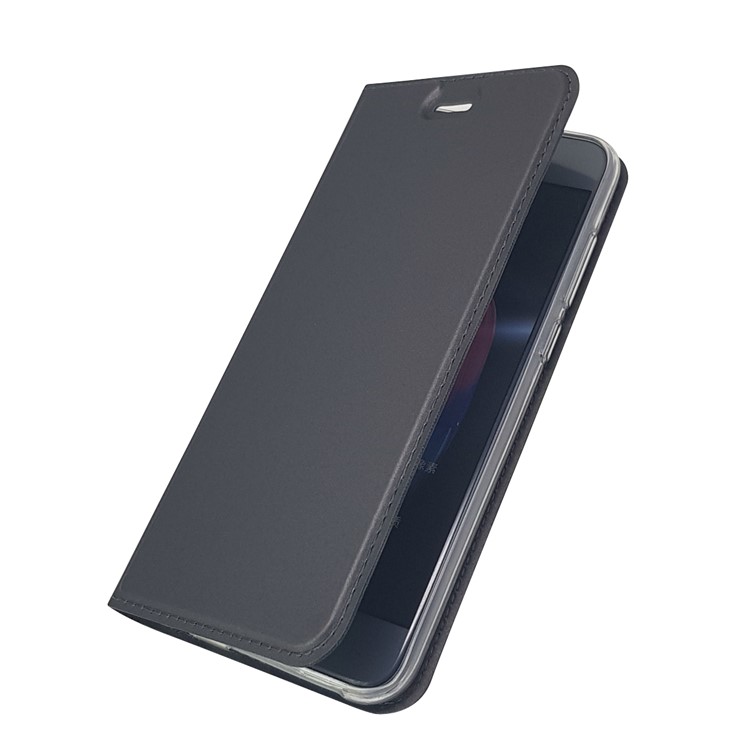 Magnetic Card Holder Leather Stand Case Phone Accessory for Huawei Honor 9 - Black-9