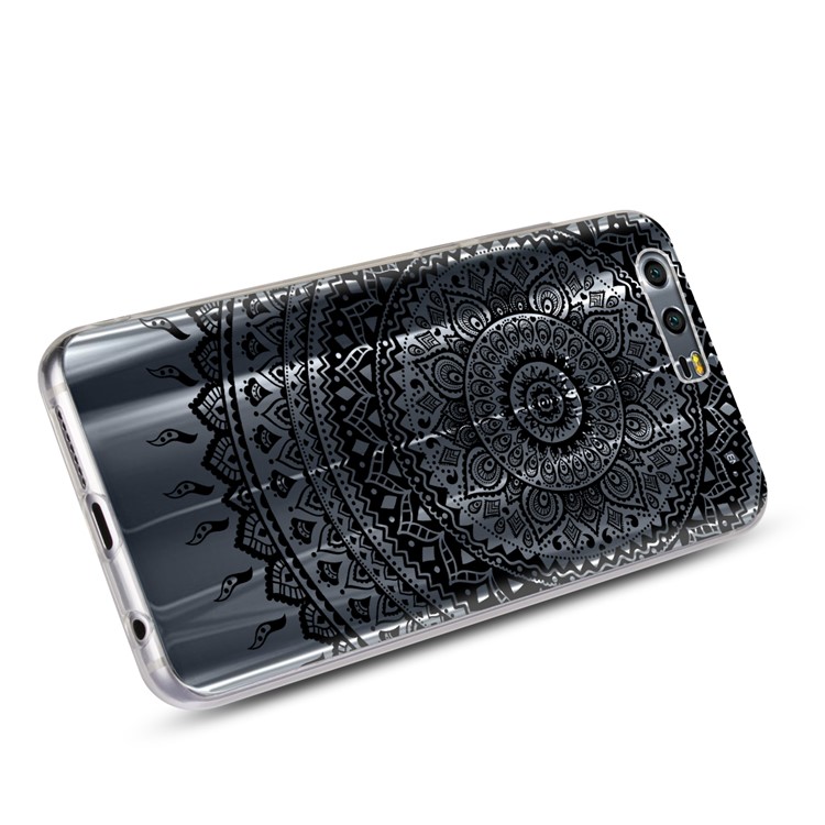 Mandala Pattern PC Back + TPU Frame Hybrid Phone Case for Huawei Honor 9 - Black-5