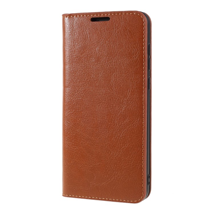 Pour Huawei Mate 10 Lite / Nova 2i / Maimang 6 Câble Crazy Horse Véritable Boîtier Portefeuille Avec Support - Marron