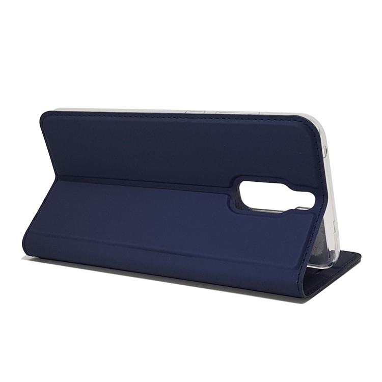 Magnetic Attraction PU Leather Protective Mobile Cover for Huawei Mate 9 Pro - Dark Blue-7