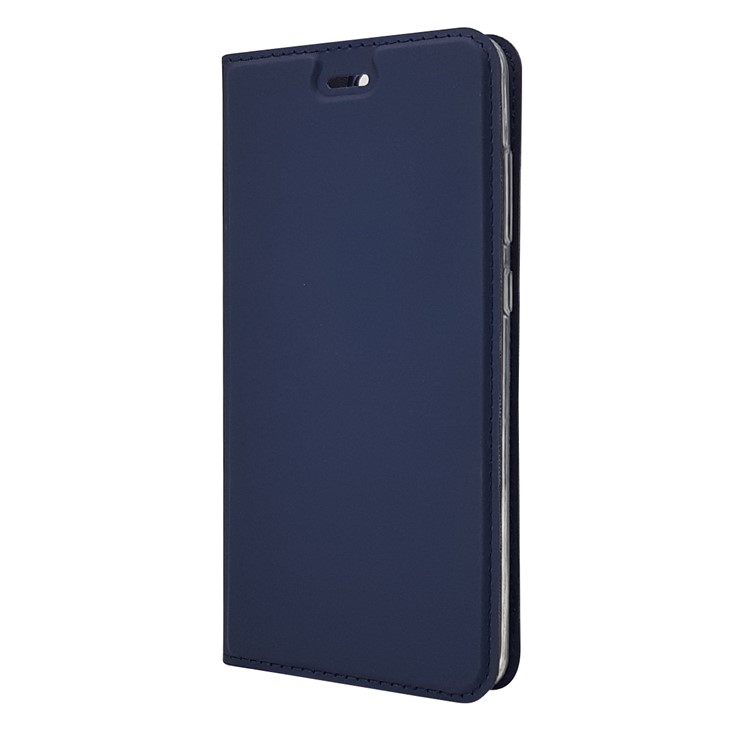 Magnetic Attraction PU Leather Protective Mobile Cover for Huawei Mate 9 Pro - Dark Blue-8