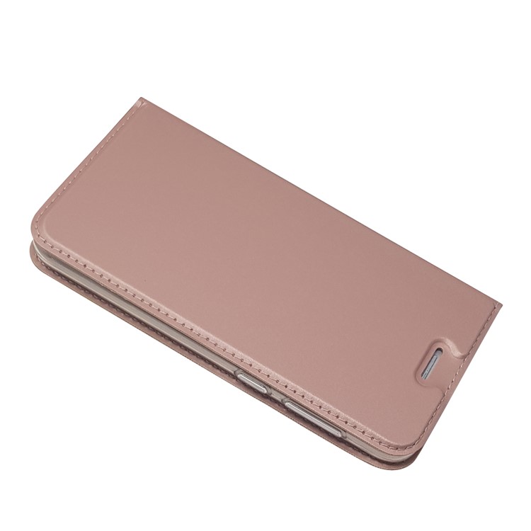 Magnetic Attraction PU Leather Card Holder Cover with Stand for Huawei Y6 Pro (2017) / Enjoy 7 / P9 lite mini - Rose Gold-4