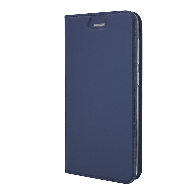 Magnetic Attraction Card Slot PU Leather Mobile Case Cover for Huawei Y6 Pro (2017) / Enjoy 7 / P9 lite mini - Dark Blue-8