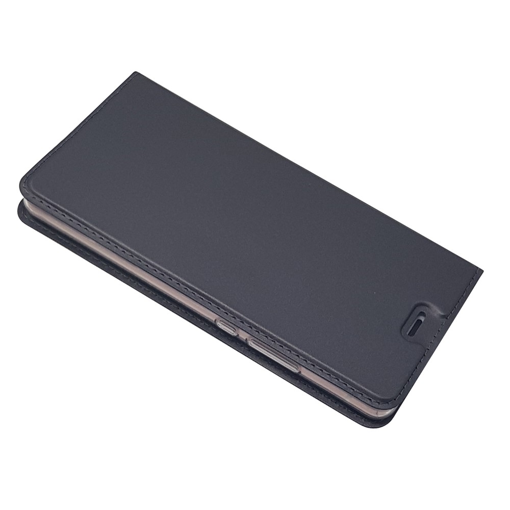 Porta Della Carta di Attrazione Magnetica Custodia in Pelle Con Stand Per Huawei P9 Lite / G9 Lite - Nero